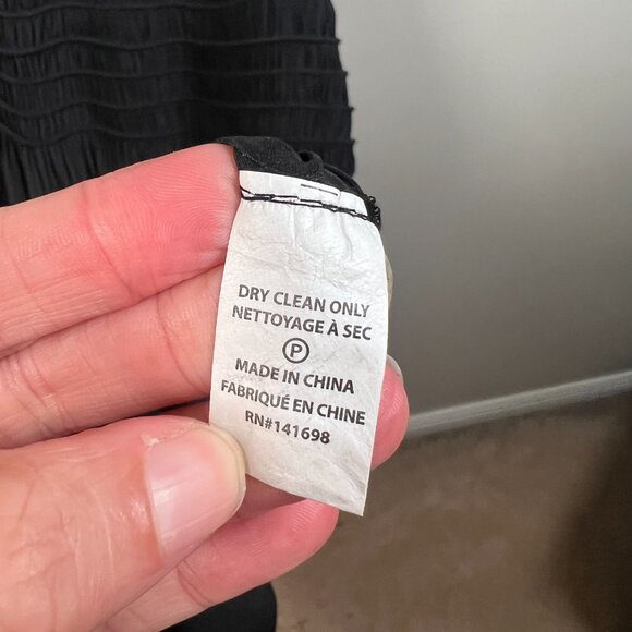 Ramy Brook Audrey Smocked Midi Dress Size Small Black Halter Neck Event - Picture 9 of 9